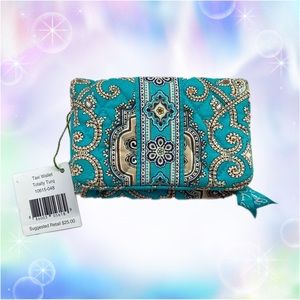 vera bradley totally turq taxi wallet 🩵